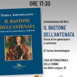 Banner presentazione Il bastone dell'antenata di Teresa Amendolagine - 05/06/2019
