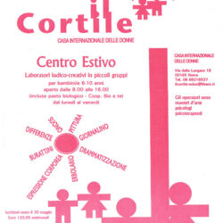 Locandina Centro estivo Il Cortile - 2003