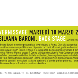 Invito vernissage Silvana Baroni - 10/03/2009
