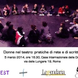Banner web laboratorio Donne nel teatro pratiche di rete e di scrittura - 05/03/2014
