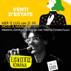 Locandina Note a margine Massimo Zamboni dialoga con Valerio Corsani - 12/07/2017