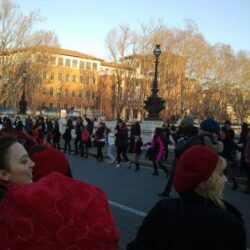 Flash mob One billion raising a Ponte Mazzini - 14/02/2013