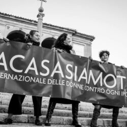 Manifestazione La città femminista non si sgombera - 23/01/2018 Giulia Agostini, Noemi Caputo, Libe Irazu, Carmen Di Vito, Loredana Monaco